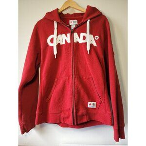 2010 Official Team Canada Olympic Zip Hoodie Men's Medium